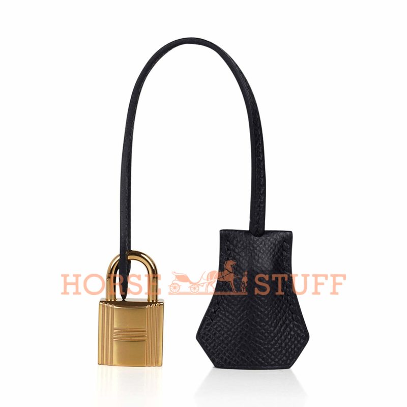 Hermès Kelly Sellier 25 Black Epsom GHW