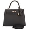 Hermès Kelly Sellier 25 Black Epsom PHW