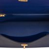 Hermès Kelly Sellier 25 Blue Sapphire Epsom GHW