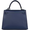 Hermès Kelly Sellier 25 Blue Sapphire Epsom PHW