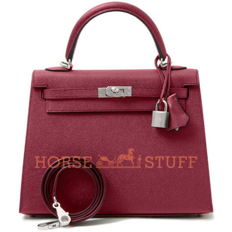 Hermès Kelly Sellier 25 Bordeaux Epsom PHW