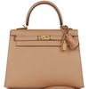 Hermès Kelly Sellier 25 Chai Epsom GHW