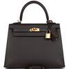 Hermès Kelly Sellier 25 Ebene Epsom GHW