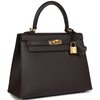 Hermès Kelly Sellier 25 Ebene Epsom GHW
