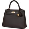Hermès Kelly Sellier 25 Ebene Epsom GHW