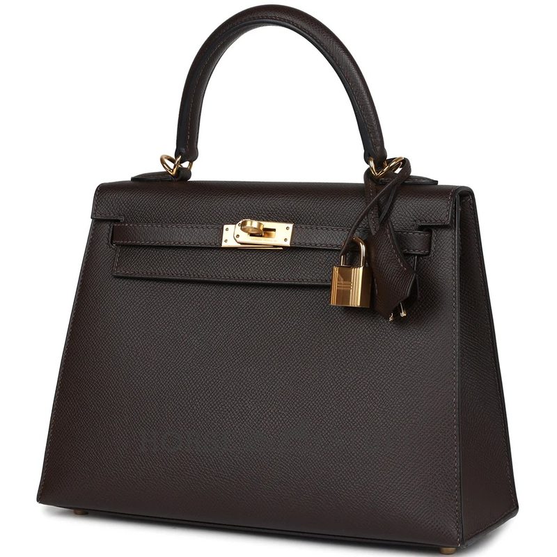 Hermès Kelly Sellier 25 Ebene Epsom GHW