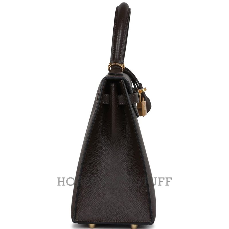 Hermès Kelly Sellier 25 Ebene Epsom GHW