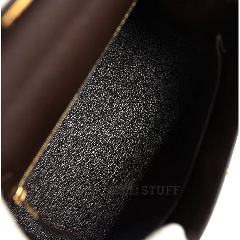 Hermès Kelly Sellier 25 Ebene Epsom GHW