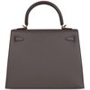 Hermès Kelly Sellier 25 Etain Epsom GHW