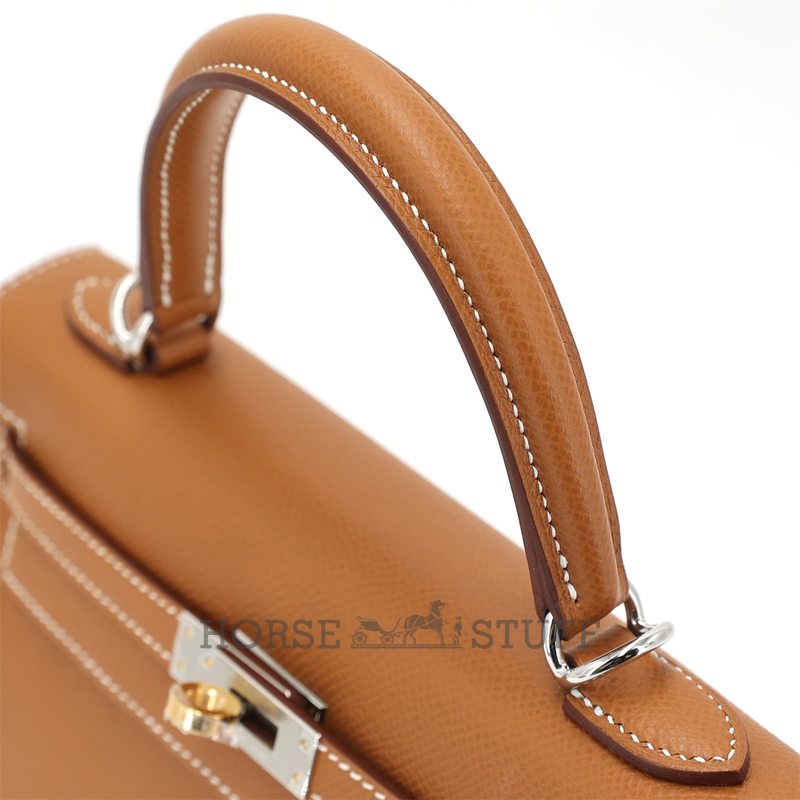 Hermes Kelly Sellier 25 Gold Epsom Electrum HW
