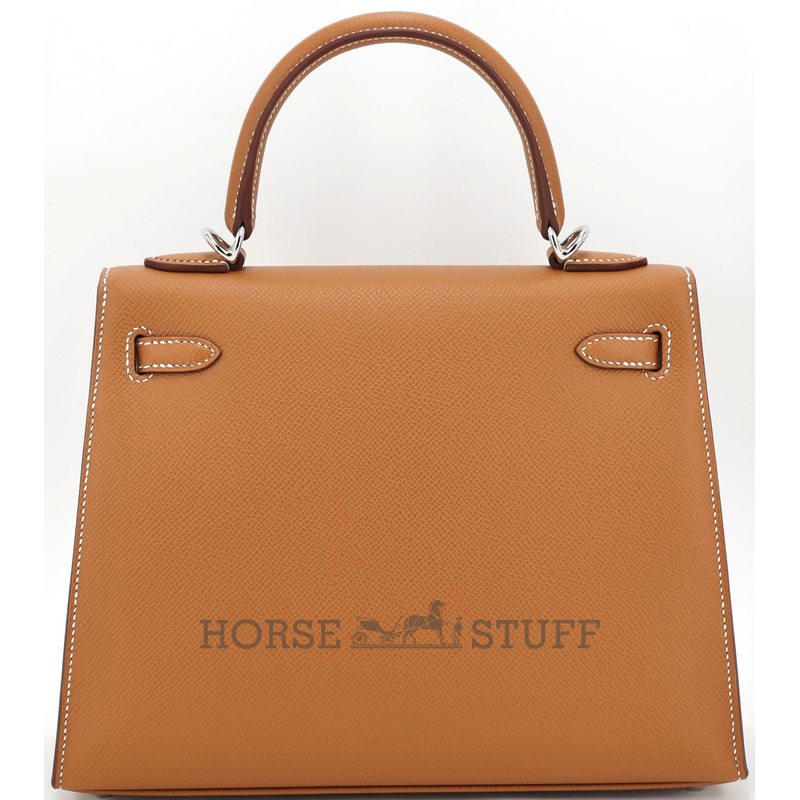 Hermes Kelly Sellier 25 Gold Epsom Electrum HW