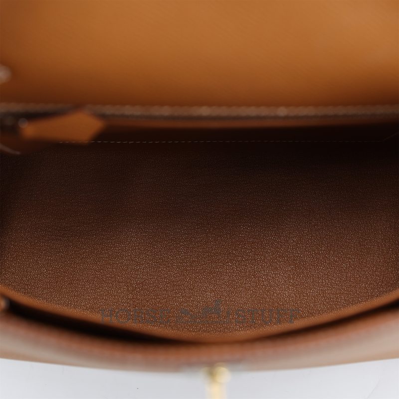 Hermes Kelly Sellier 25 Gold Epsom Electrum HW