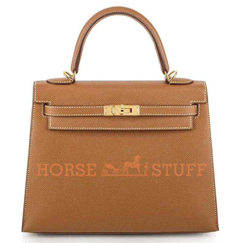 Hermès Kelly Sellier 25 Gold Epsom GHW