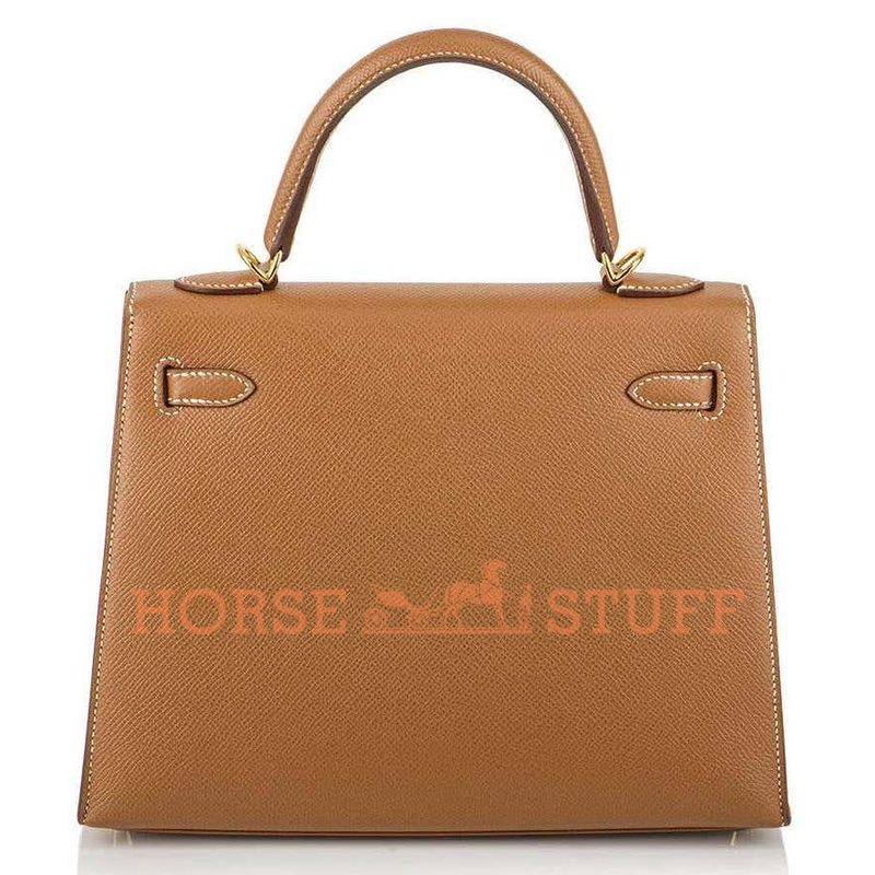 Hermès Kelly Sellier 25 Gold Epsom GHW