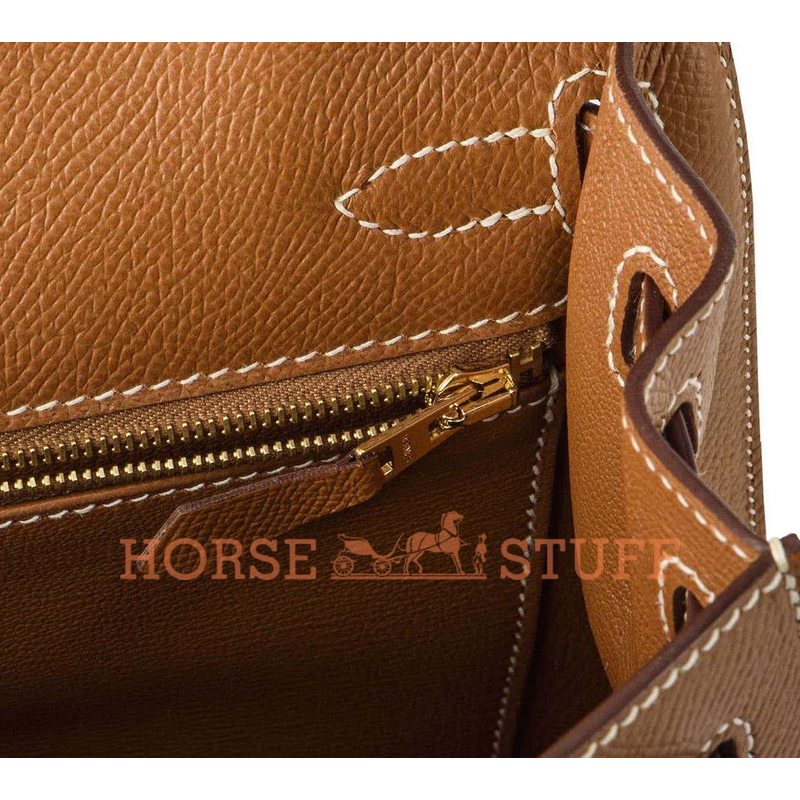 Hermès Kelly Sellier 25 Gold Epsom GHW