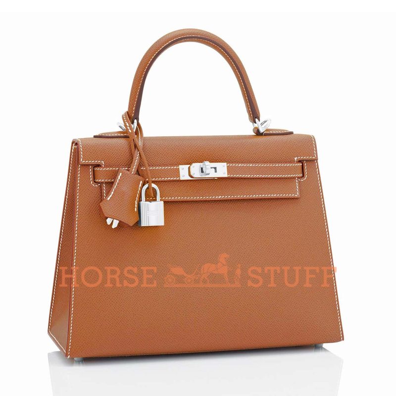 Hermès Kelly Sellier 25 Gold Epsom PHW