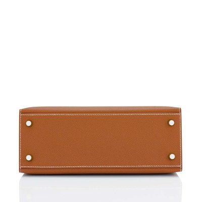 Hermès Kelly Sellier 25 Gold Epsom PHW