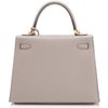 Hermès Kelly Sellier 25 Gris Asphalt Epsom GHW