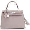 Hermès Kelly Sellier 25 Gris Asphalt Epsom PHW