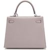 Hermès Kelly Sellier 25 Gris Asphalt Epsom PHW