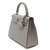 Hermès Kelly Sellier 25 Gris Mouette Epsom PHW