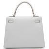 Hermès Kelly Sellier 25 Gris Pale Epsom PHW