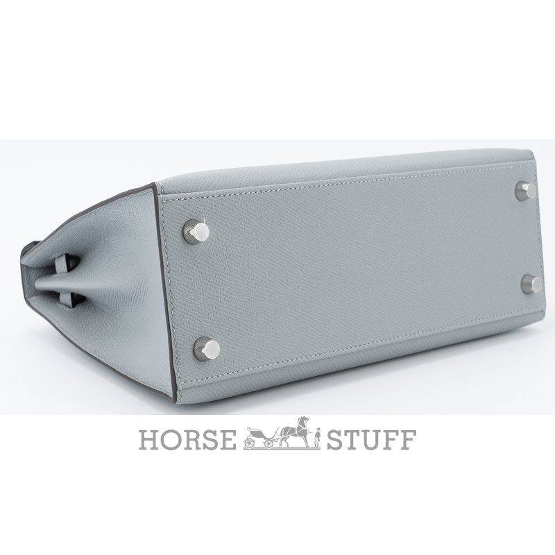Hermes Kelly Sellier 25 Gris Pantin Epsom PHW