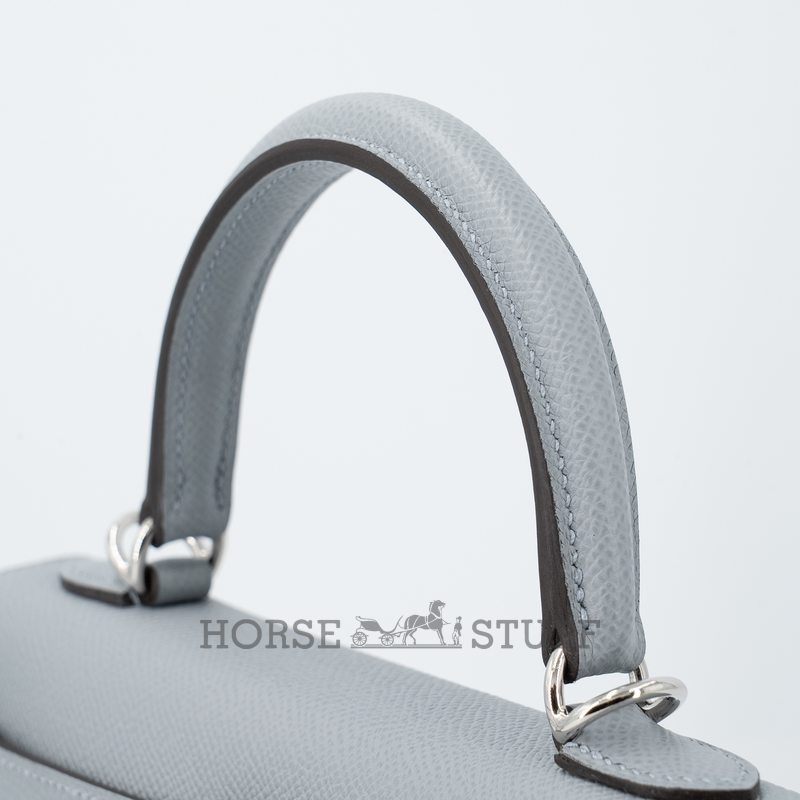 Hermes Kelly Sellier 25 Gris Pantin Epsom PHW