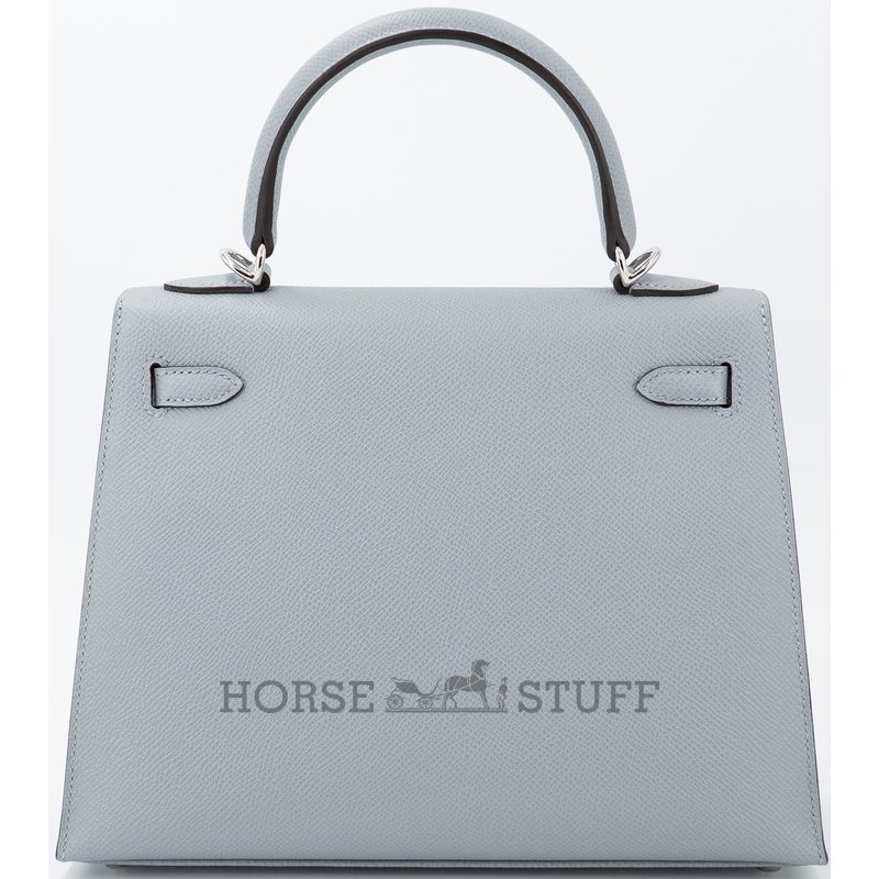 Hermes Kelly Sellier 25 Gris Pantin Epsom PHW