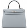 Hermes Kelly Sellier 25 Gris Pantin Epsom PHW