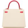 Hermès Kelly Sellier 25 Special Order HSS Craie / Rose Azalee Epsom GHW