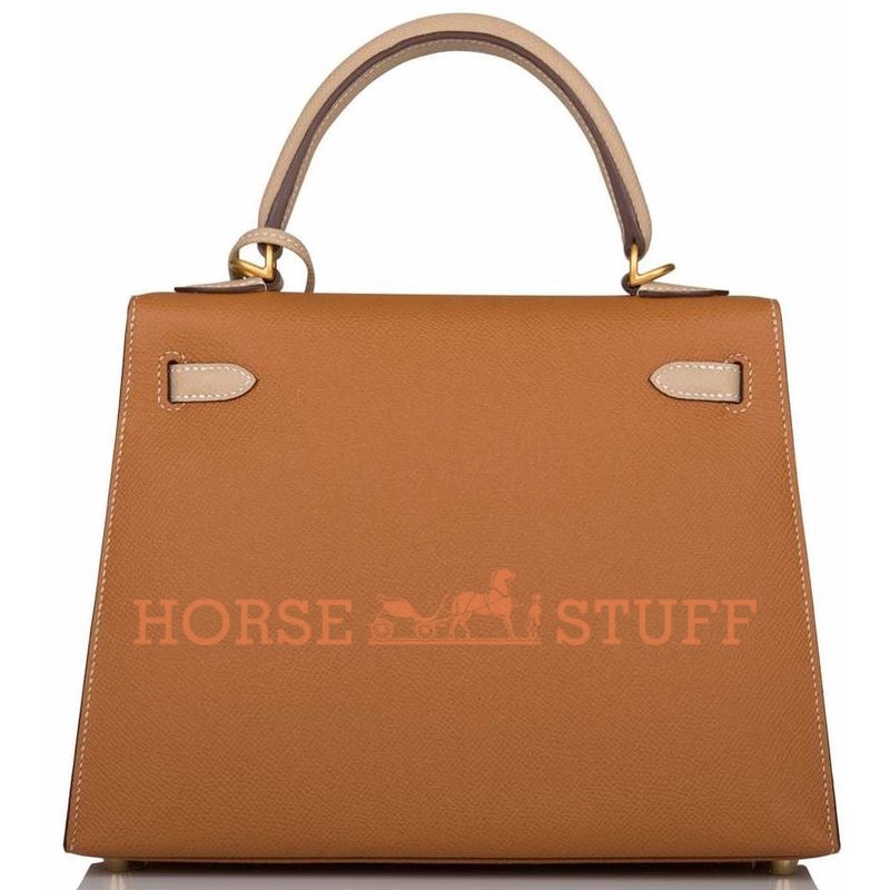 Hermès Kelly Sellier 25 Special Order HSS Gold / Trench Epsom BGHW