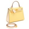 Hermès Kelly Sellier 25 Special Order HSS Jaune Poussin / Nata Epsom BGHW