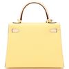 Hermès Kelly Sellier 25 Special Order HSS Jaune Poussin / Nata Epsom BGHW