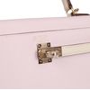 Hermès Kelly Sellier 25 Special Order HSS Mauve Pale / Craie Epsom GHW