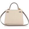 Hermes Kelly Sellier 25 Special Order HSS Nata / Gris Asphalt BGHW