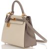 Hermes Kelly  Sellier 25 Special Order HSS Nata / Gris Asphalt BGHW