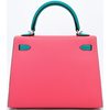 Hermes Kelly Sellier 25 Special Order HSS Rose Azalee / Blue Paon Epsom BPHW