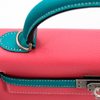 Hermes Kelly Sellier 25 Special Order HSS Rose Azalee / Blue Paon Epsom BPHW