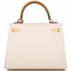 Hermès Kelly Sellier 25 Limited Edition Tricolor Nata / Jaune Poussin / Sesame / Epsom PHW