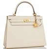 Hermès Kelly Sellier 25 Special Order HSS Verso Nata / Gold Epsom BGHW