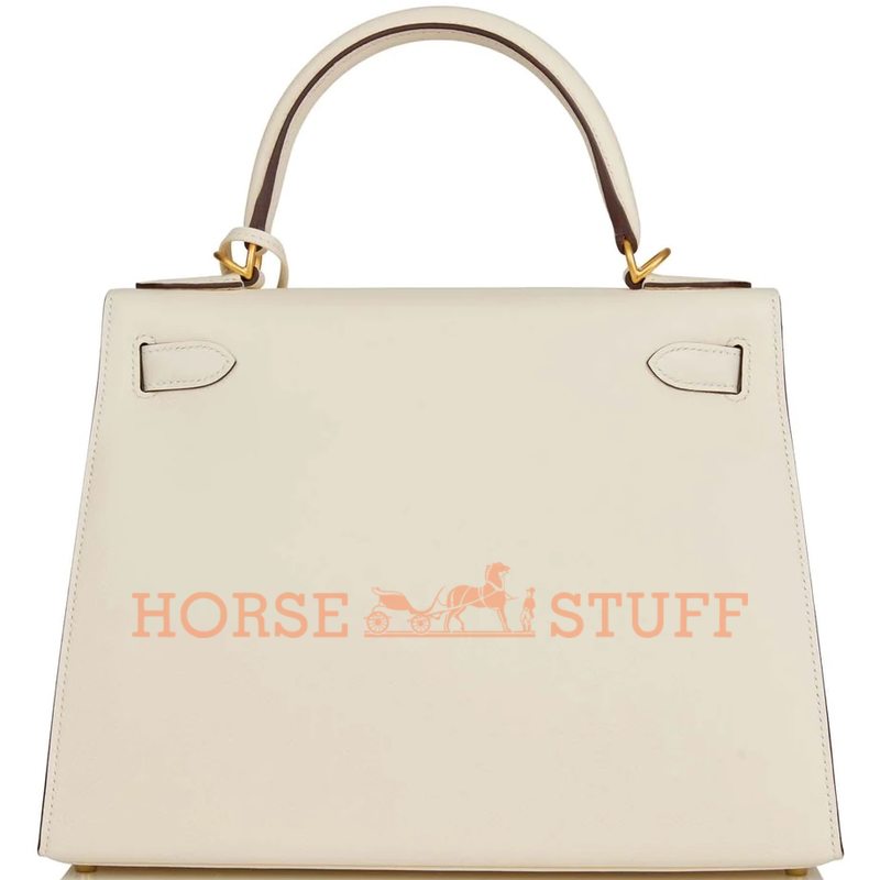 Hermès Kelly Sellier 25 Special Order HSS Verso Nata / Gold Epsom BGHW