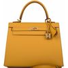 Hermès Kelly Sellier 25 Jaune Ambre Epsom GHW