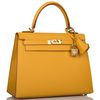 Hermès Kelly Sellier 25 Jaune Ambre Epsom GHW