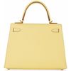 Hermès Kelly Sellier 25 Jaune Poussin Epsom GHW