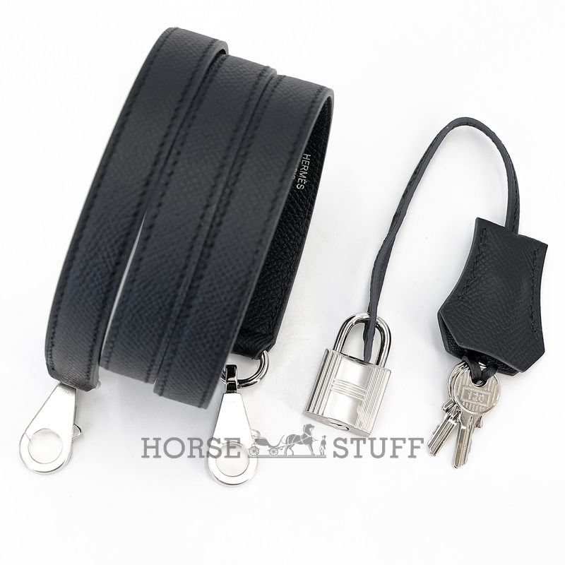 Hermès Kelly Sellier 25 Limited Edition Tricolor Ardoise / Deep Blue / Black Epsom PHW