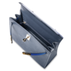 Hermès Kelly Sellier 25 Limited Edition Tricolor Blue Sapphire / Black / Blue Roi Epsom PHW