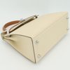 Hermès Kelly Sellier 25 Limited Edition Tricolor Craie / Mauve Pale / Gold Epsom PHW