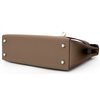 Hermès Kelly Sellier Mini II Limited Edition Tricolor Etoupe / Ebene / Black Epsom PHW