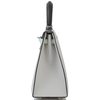 Hermès Kelly Sellier 25 Limited Edition Tricolor Gris Pale / Vert Fizz / Graphite Epsom PHW